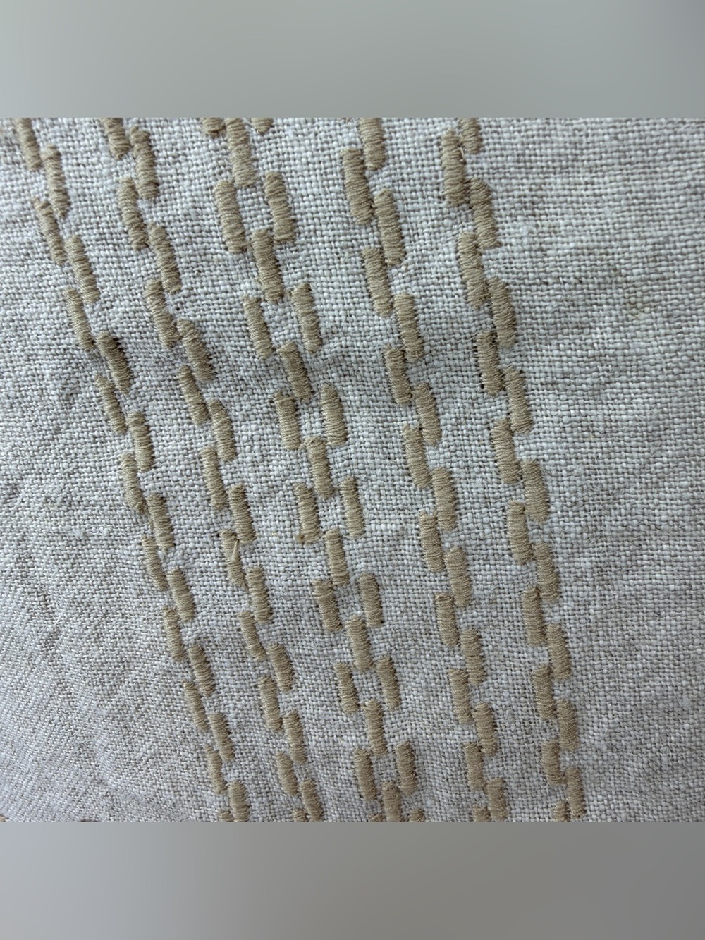 Ib Laursen Danish Embroidered Lumbar Pillow 40x60cm Feather Insert Nordic Norlii - Picture 7 of 14
